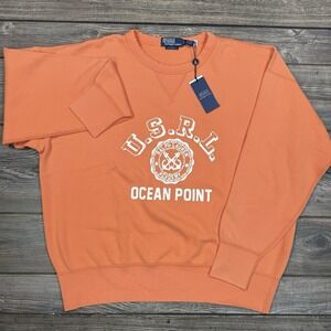 Polo Ralph Lauren Men's Vintage Fit Fleece Sweatshirt Ocean Point Size XL NEW